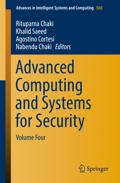 E-knjiga Advanced Computing and Systems for Security Rituparna Chaki