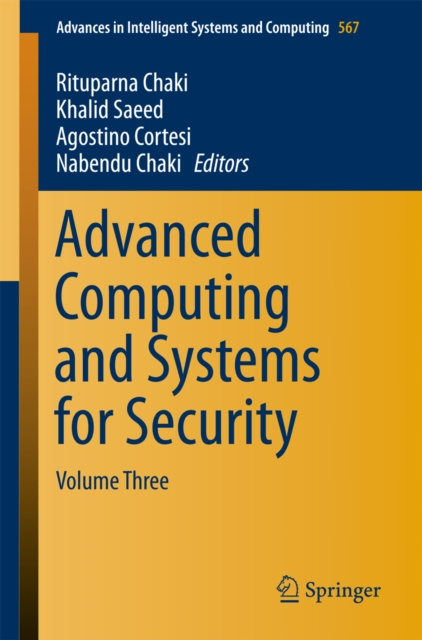 E-knjiga Advanced Computing and Systems for Security Rituparna Chaki
