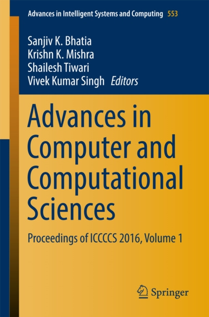 E-book Advances in Computer and Computational Sciences Sanjiv K. Bhatia