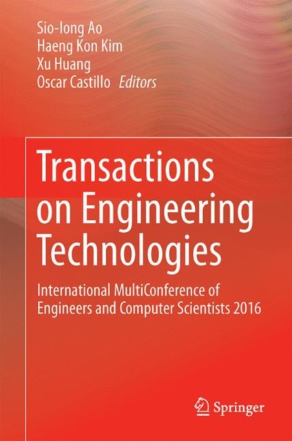 E-book Transactions on Engineering Technologies Sio-Iong Ao