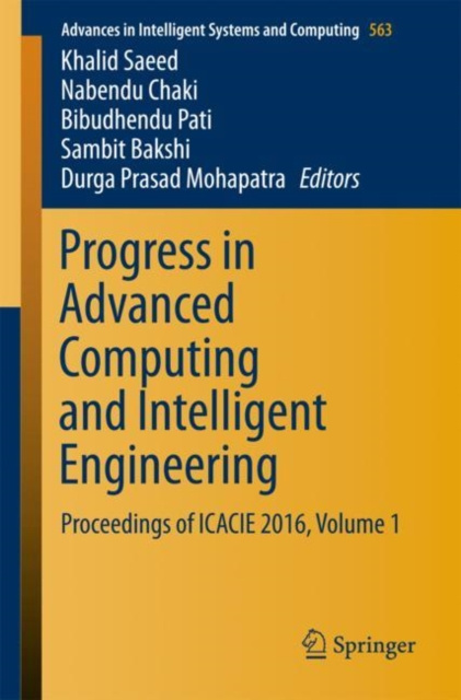 E-kniha Progress in Advanced Computing and Intelligent Engineering Khalid Saeed