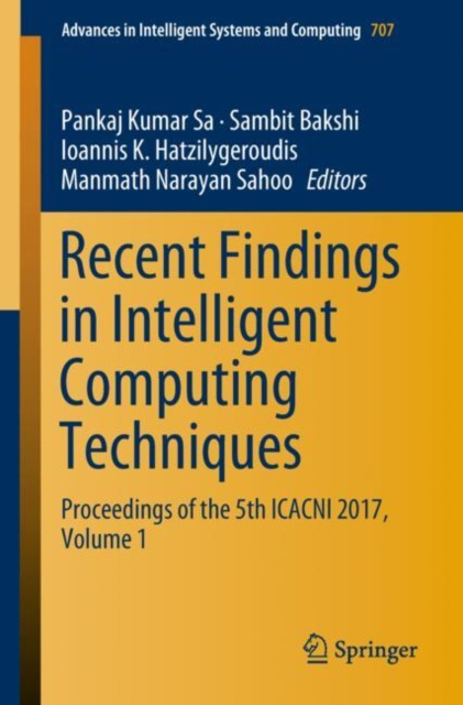E-könyv Recent Findings in Intelligent Computing Techniques Pankaj Kumar Sa