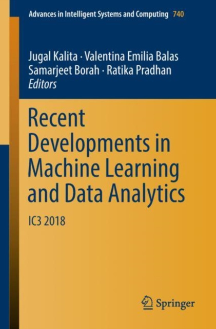 E-book Recent Developments in Machine Learning and Data Analytics Jugal Kalita
