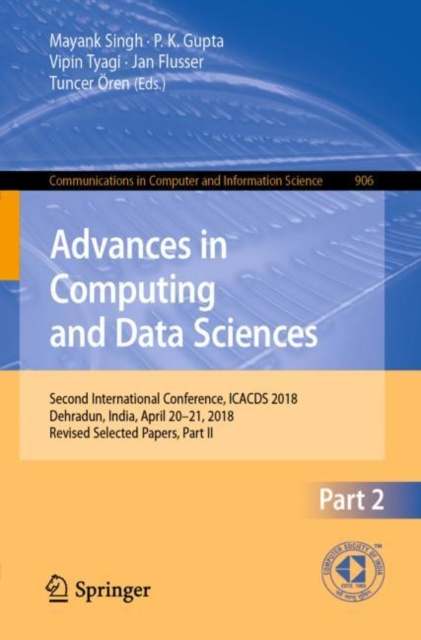 E-knjiga Advances in Computing and Data Sciences Mayank Singh