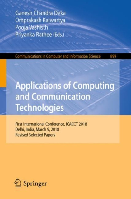 E-Book Applications of Computing and Communication Technologies Ganesh Chandra Deka