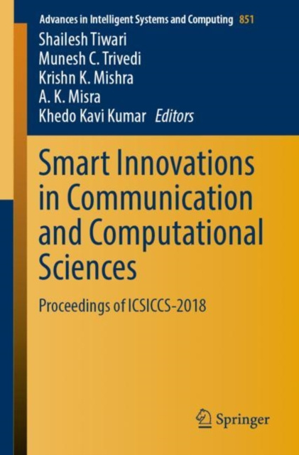 E-book Smart Innovations in Communication and Computational Sciences Shailesh Tiwari