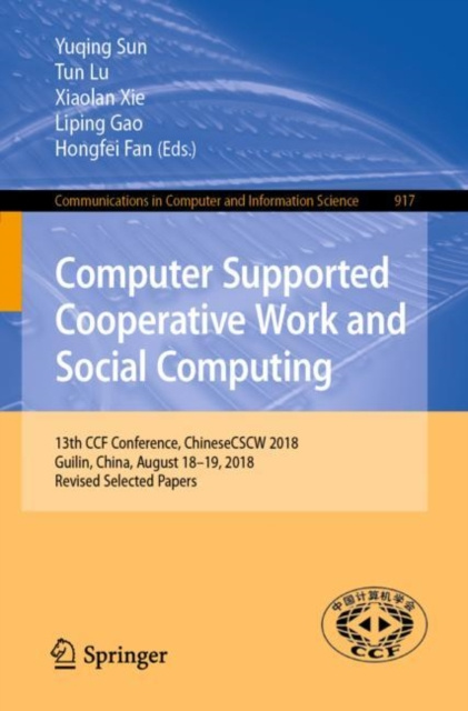 E-Book Computer Supported Cooperative Work and Social Computing Yuqing Sun