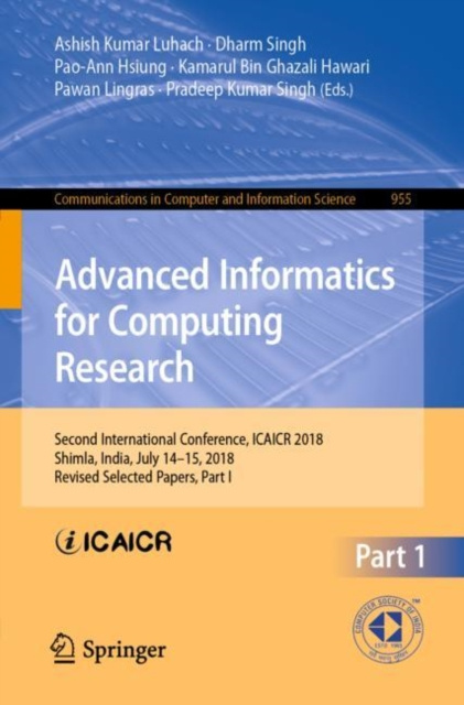 E-book Advanced Informatics for Computing Research Ashish Kumar Luhach