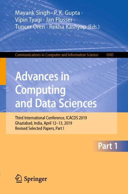 E-book Advances in Computing and Data Sciences Mayank Singh