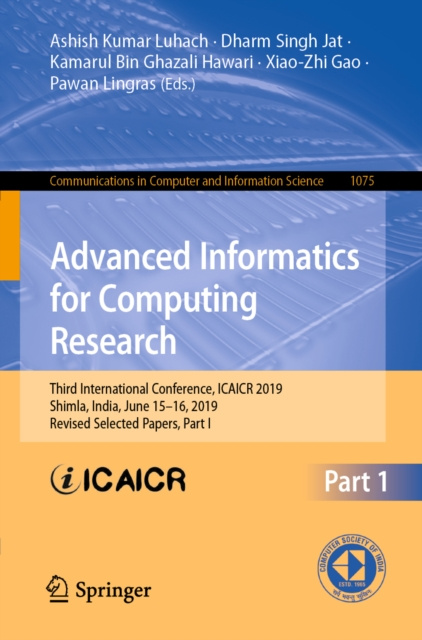 E-book Advanced Informatics for Computing Research Ashish Kumar Luhach