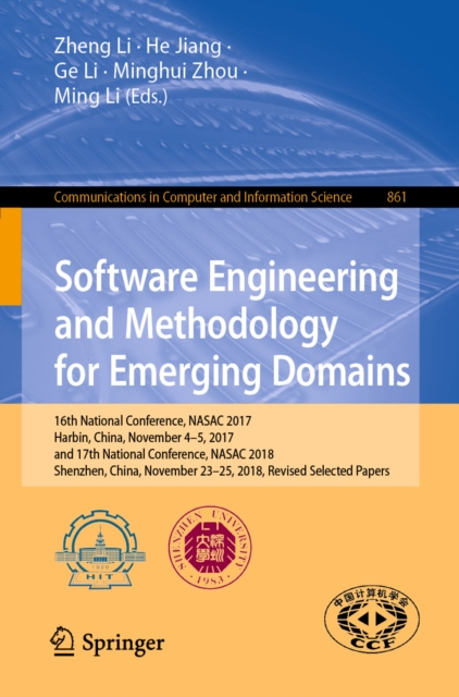 E-book Software Engineering and Methodology for Emerging Domains Zheng Li