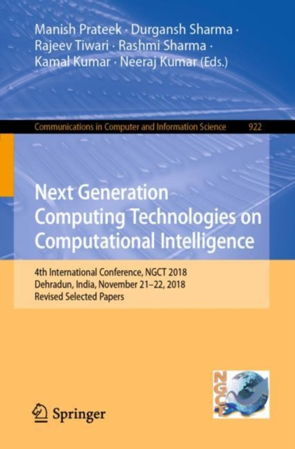 ebook Next Generation Computing Technologies on Computational Intelligence Manish Prateek