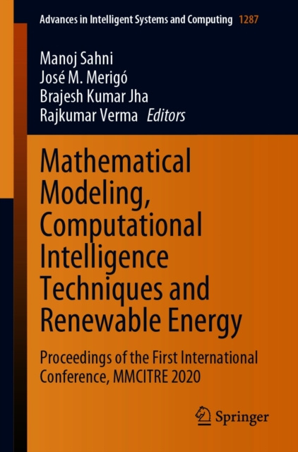 E-Book Mathematical Modeling, Computational Intelligence Techniques and Renewable Energy Manoj Sahni