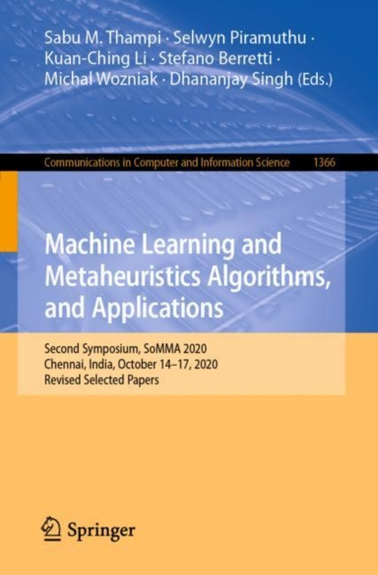 E-knjiga Machine Learning and Metaheuristics Algorithms, and Applications Sabu M. Thampi