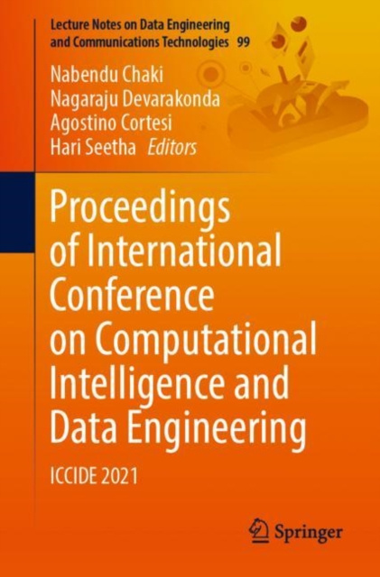 E-knjiga Proceedings of International Conference on Computational Intelligence and Data Engineering Nabendu Chaki
