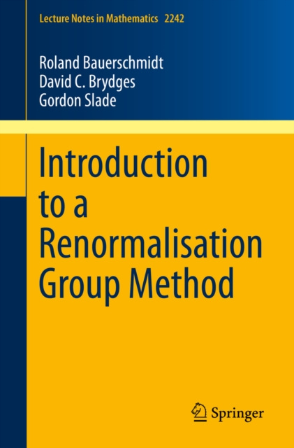 E-book Introduction to a Renormalisation Group Method Roland Bauerschmidt