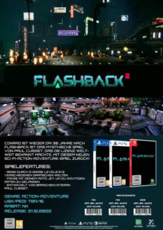 Kniha Flashback 2, 1 Nintendo Switch-Spiel (Limited Edition) 