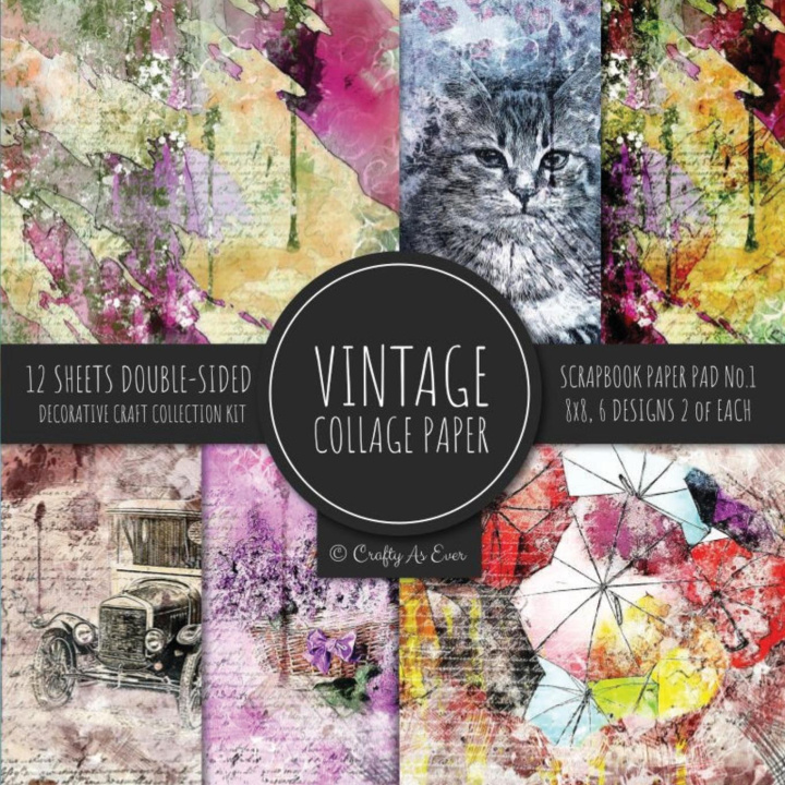 Kniha Vintage Collage Paper for Scrapbooking 