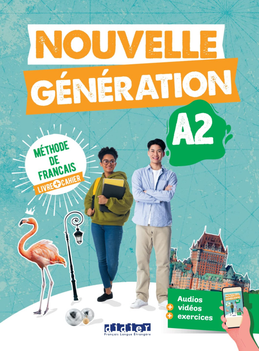 Книга Nouvelle Génération A2 - Livre + Cahier + didierfle.app 
