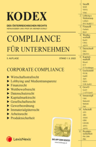 Kniha KODEX Compliance für Unternehmen 2023 - inkl. App Werner Doralt