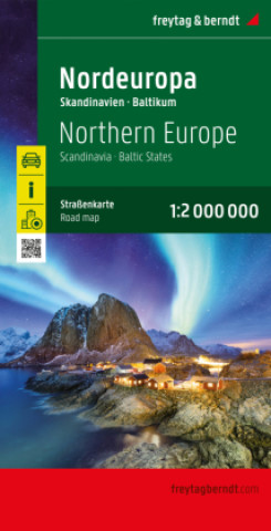 Tiskovina Nordeuropa, Straßenkarte 1:2.000.000, freytag & berndt 