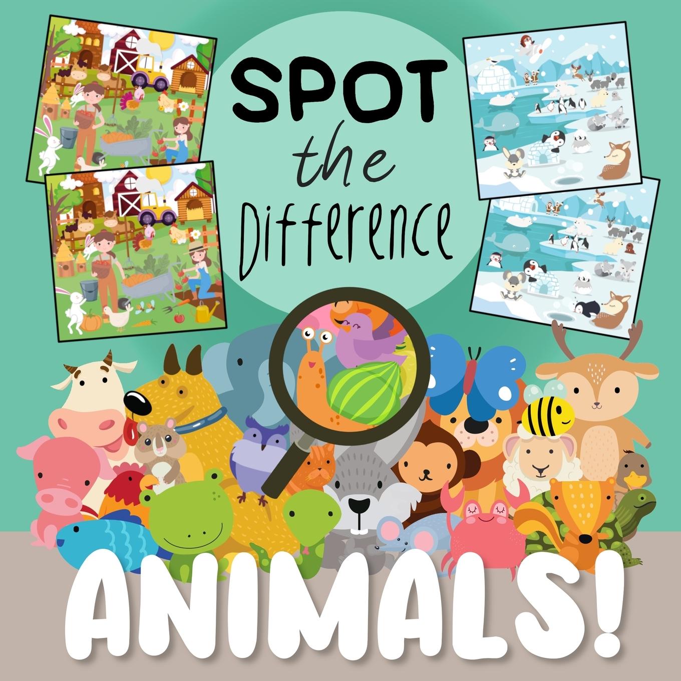 Book Spot The Difference - Animals! Webber Books
