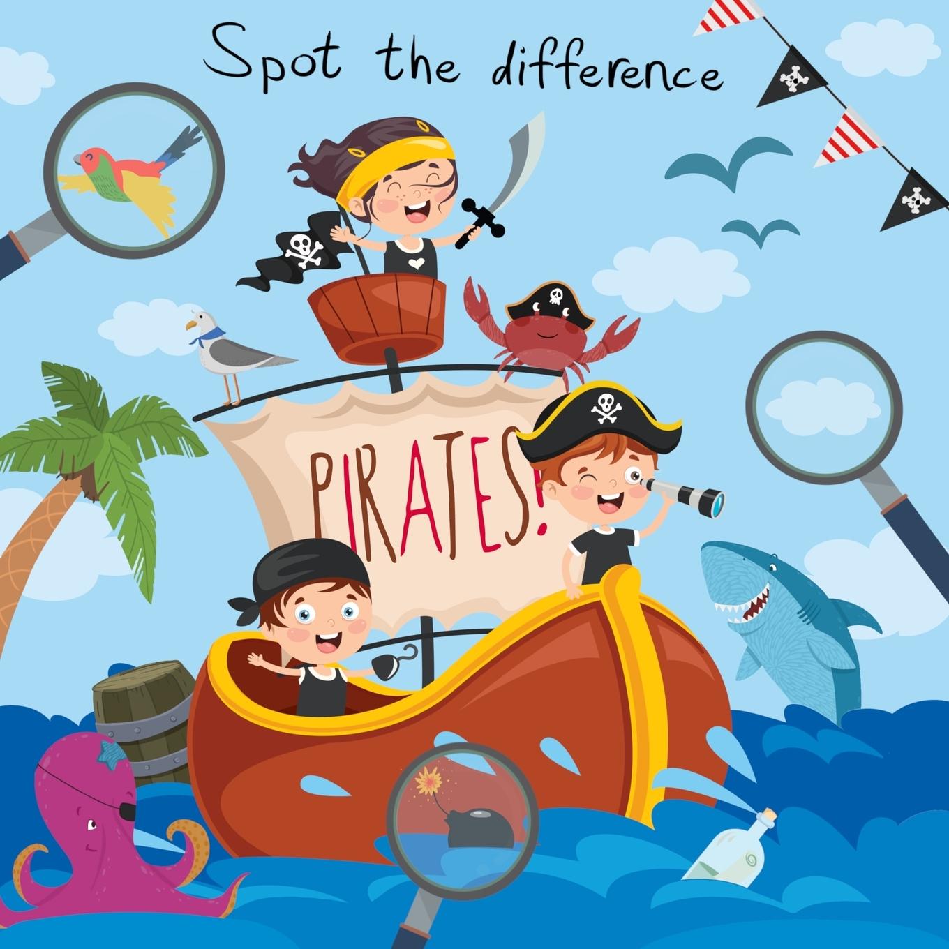 Book Spot The Difference - Pirates! Webber Books