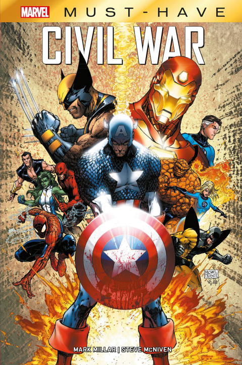 Kniha Marvel must have civil war STEVE MCNIVEN