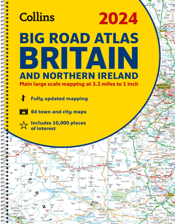 Könyv 2024 Collins Big Road Atlas Britain and Northern Ireland 