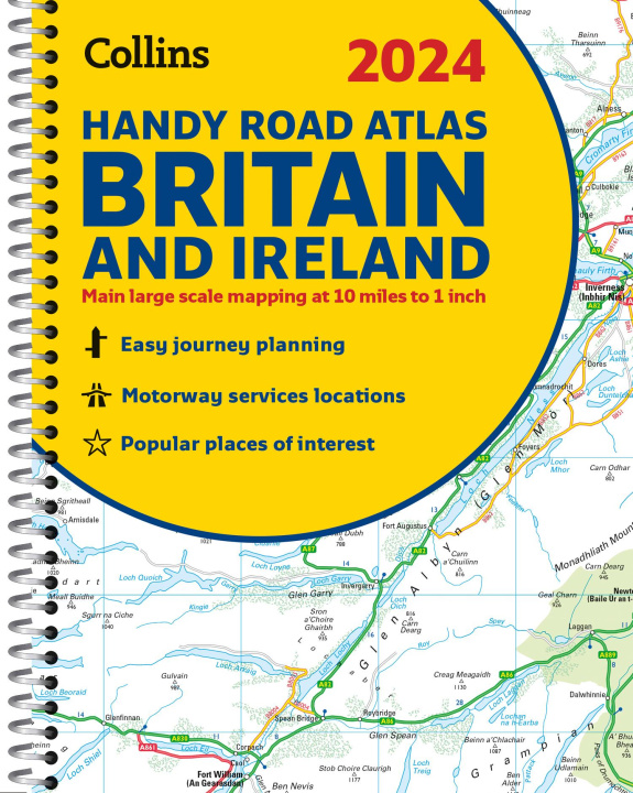 Carte 2024 Collins Handy Road Atlas Britain and Ireland 
