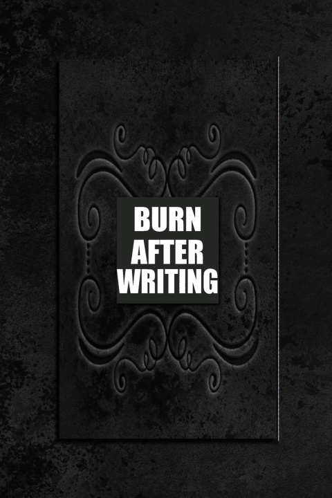 Kniha Burn After Writing Black Edition 