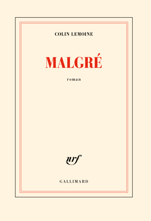 Book Malgré COLIN LEMOINE