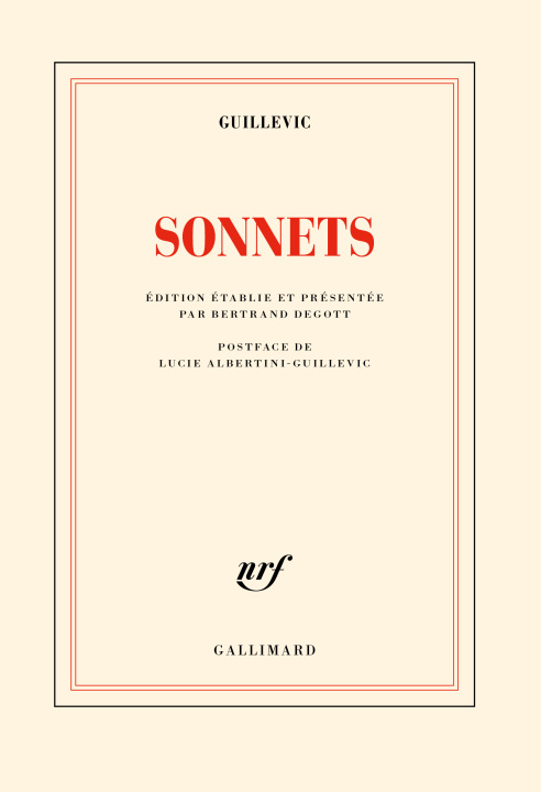 Libro Sonnets EUGENE GUILLEVIC