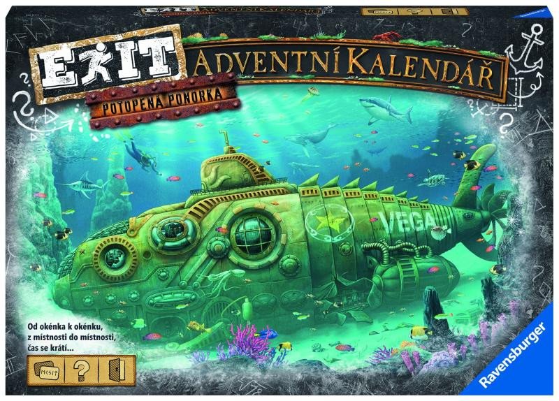 Naptár/Határidőnapló Ravensburger EXIT Adventní kalendář Ponorka 
