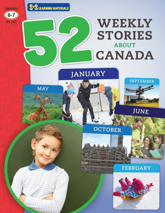 Knjiga 52 Weekly Nonfiction Stories About Canada Grades 6-7 Ruth Solski