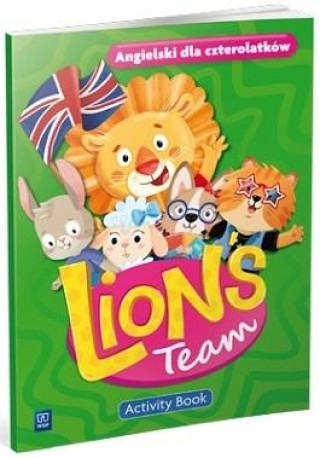 Kniha Lion's Team. Język angielski. Karty pracy. Czterolatek 