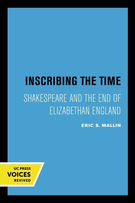 Book Inscribing the Time Eric S. Mallin