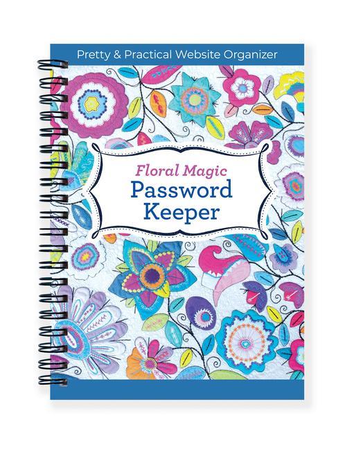 Book Floral Magic Password Keeper: Pretty & Practical Website Organizer 