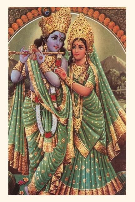 Carte Vintage Journal Krishna and Radha 