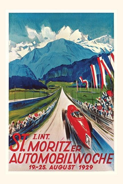Carte Vintage Journal Poster for Swiss Auto Race 