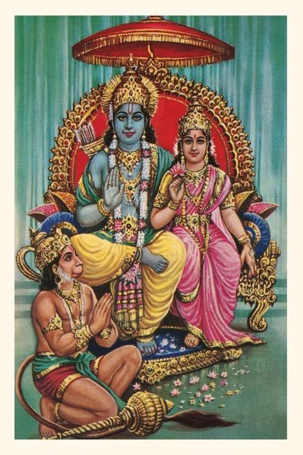 Buch Vintage Journal Shiva and Parvati with Hanuman 