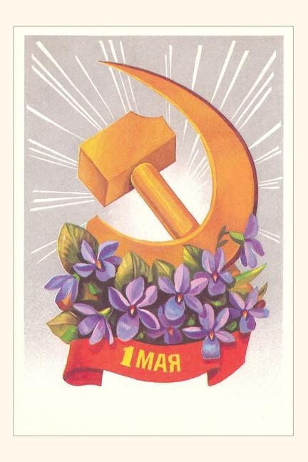 Livre Vintage Journal Soviet Propaganda Poster 