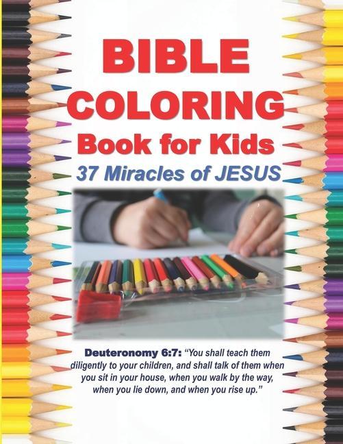 Книга Bible Coloring Book for Kids 37 Miracles of JESUS 