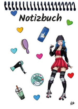 Knjiga A 5 Notizblock Manga Enora, weiß, liniert E&Z Verlag GmbH
