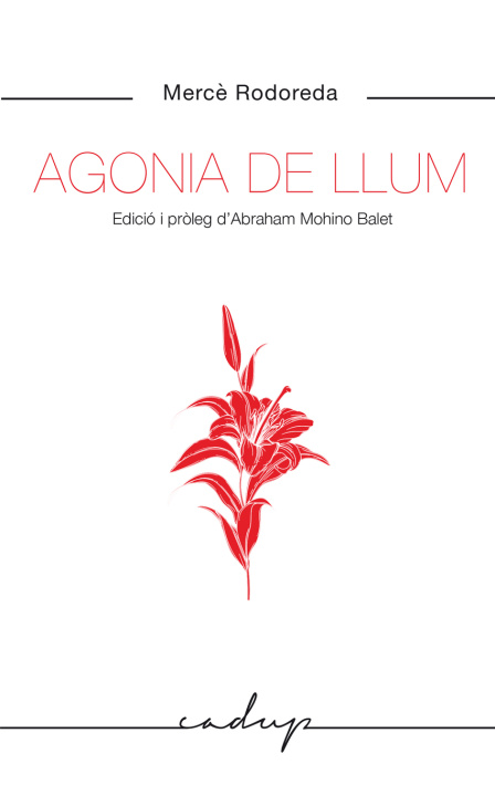 Book Agonia de llum RODOREDA