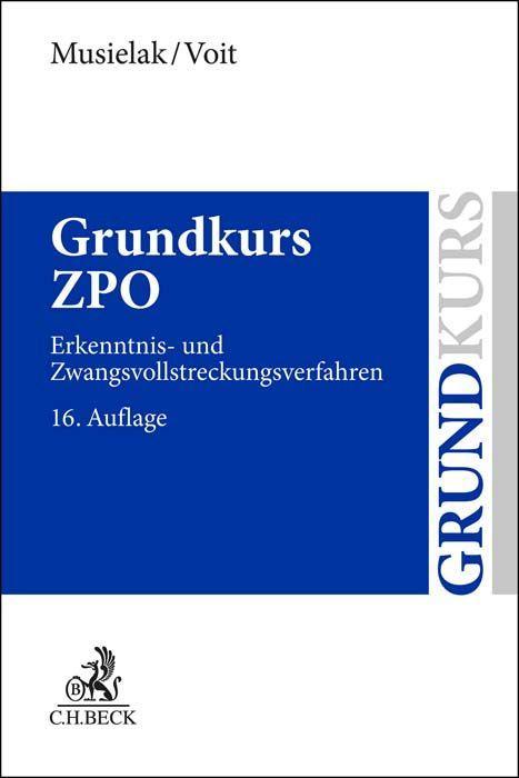 Kniha Grundkurs ZPO Wolfgang Voit