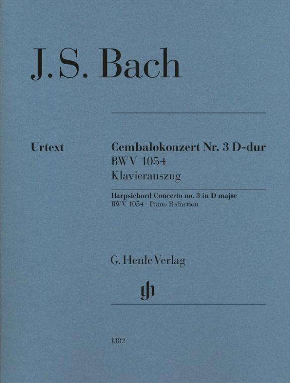 Carte Bach, Johann Sebastian - Cembalokonzert Nr. 3 D-dur BWV 1054 / Klavierauszug Maren Minuth