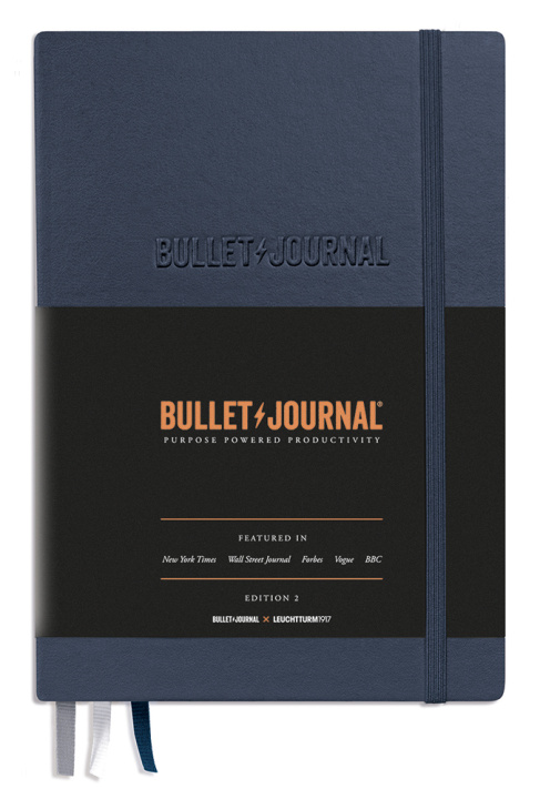 Naptár/Határidőnapló Zápisník Leuchtturm1917 – Bullet Journal Edition2 - modrý LEUCHTTURM1917