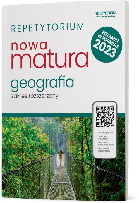Kniha Matura 2023. Geografia. Repetytorium. Zakres rozszerzony 