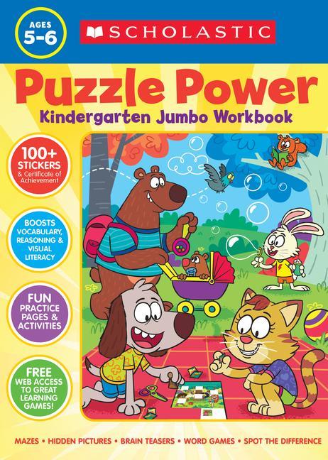 Книга Puzzle Power Kindergarten Jumbo Workbook 